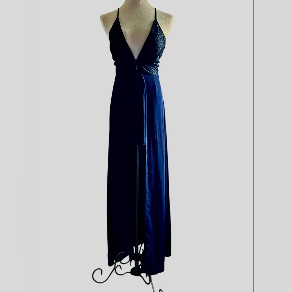 Love Backless Navy with shorts Dress